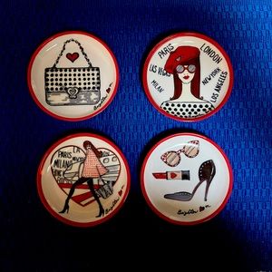 Brighton - Porcelain Coasters - Set of four  NWT